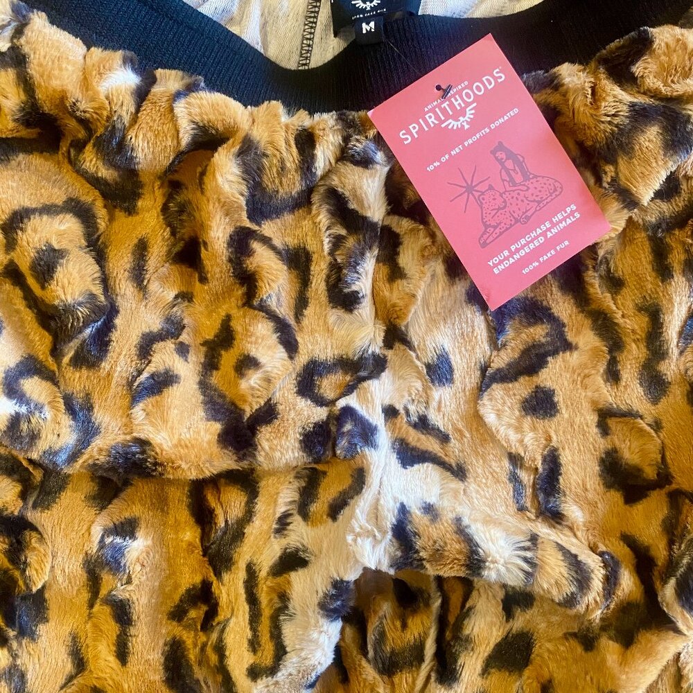Women's Designer Sweatpants/Tan Cheetah - Picture 5 of 8